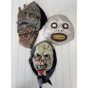 Bundle of 3 Halloween Scary Zombie Masks Dress Up Party Costume